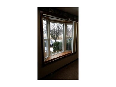 Bay window in living room