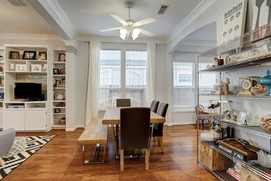 Plenty of room in this dining room for your dining set.
