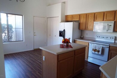 Large kitchen with breakfast area