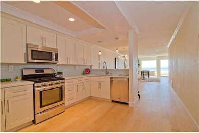 Watch the surf while cooking and entertaining.