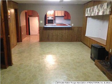 Living room and dining room