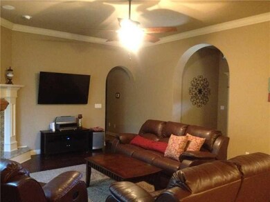 Living Room. Living room has hardwood floors and a