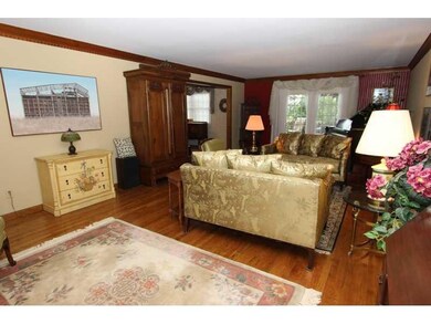 Living Room. French  door to rear deck overlooking