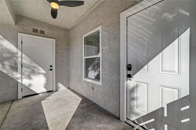 includes a tiled storage closet