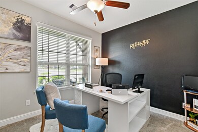 One of the two secondary bedrooms on the first flo