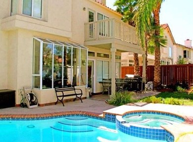 From pool looking towards patio