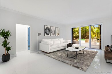 Virtually staged living area
