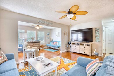 Living room featuring hardwood / wood-style floors