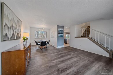 Living room opens up to the dining area.
