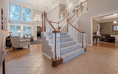 This grand entryway is luxury exemplified with the