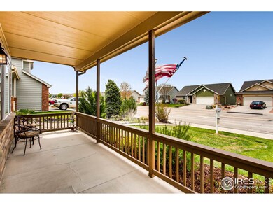 Covered Front Porch overlooking the foothills