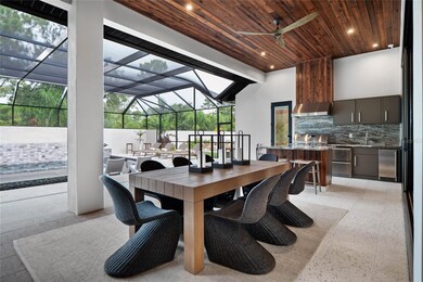 Outdoor dining area