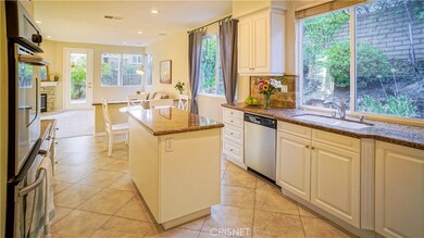 Kitchen view to dining and Family room.