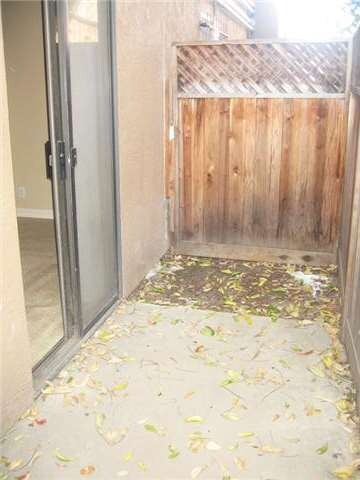 Enclosed patio extends off of the master bedroom.