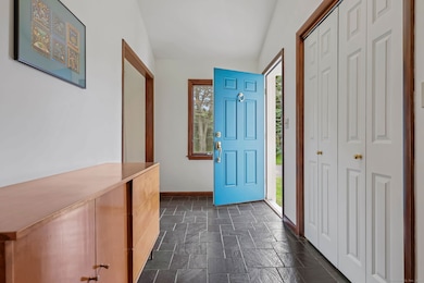 Entry with vaulted ceilings