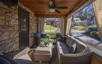 Cozy side porch