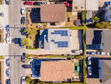 Aerial View of Home & Solar