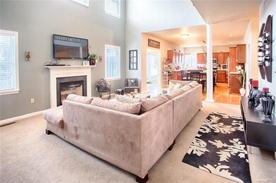 Convenient gas fireplace