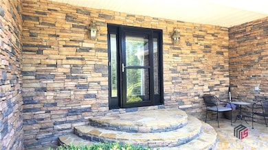 Covered Stone Entry