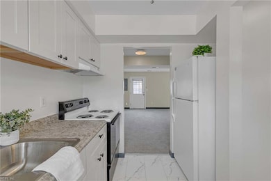 Kitchen view to dining room