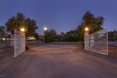 Lighted Entry Gate