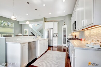 open kitchen work area
