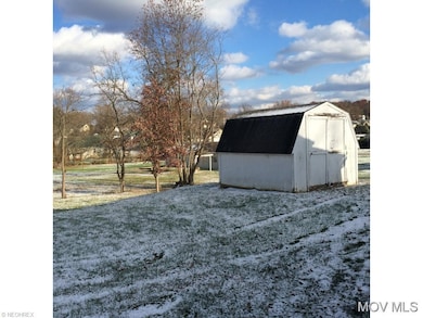 Back yard and storage building