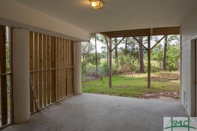 This scene shows a view of the back lawn as it dri