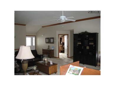 View of the great room to see the welcoming foyer.