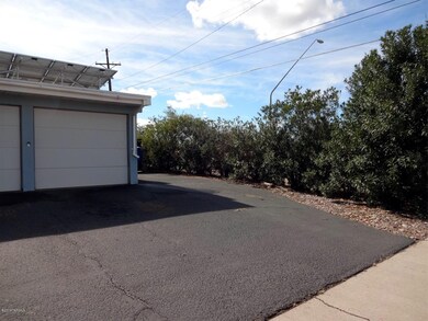 Extra paved driveway
