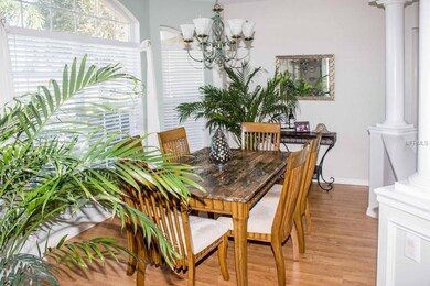 View of the dining area.