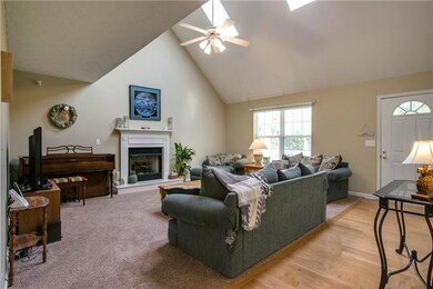Gas fireplace in the living room makes a great focal point!