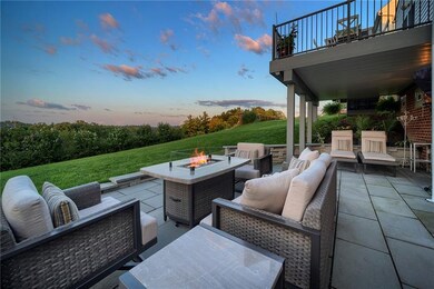 Views enjoyed from custom blue stone patio or main