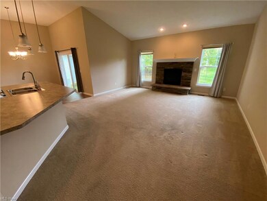 living room with gas fireplace
