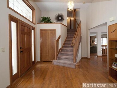 Beautiful foyer spacious for entry table.  Solid o