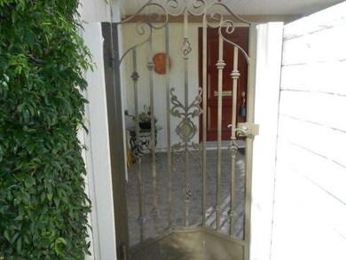 Gate to patio