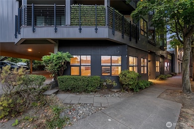 Next to parking lot with free visitor parking