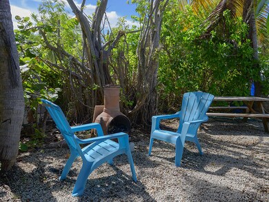 Sitting area in front yard