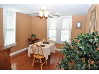 Dining room with hardwood floors