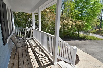 The front porch is a great place to chat with the