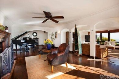 Family Room with Hand Carved Fireplace