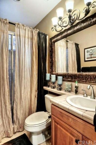 Downstairs bathroom with shower.