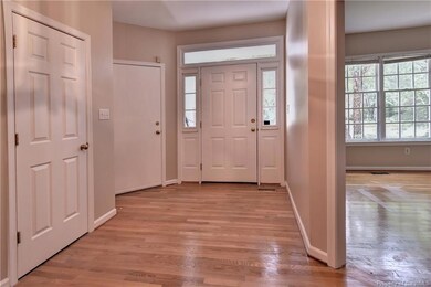 Foyer With Hardwood