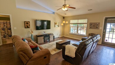 HUGE Family Room with 12 foot vaulted ceiling!