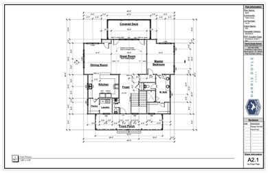 Bluff plan with Dimensions