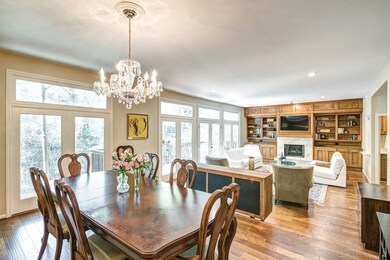 Dining room  has magnificent views and engineered
