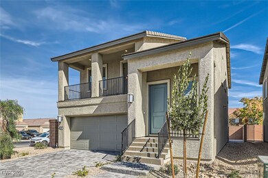 View of front of property featuring decorative dri