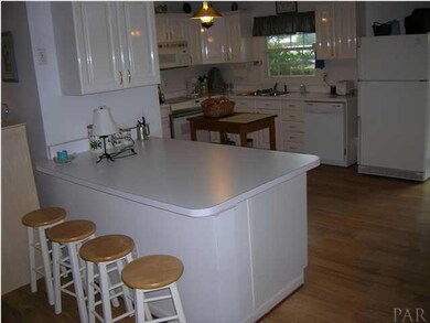 Bar area looking into kitchen