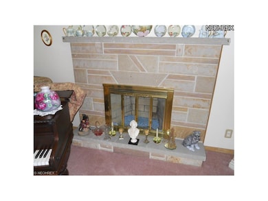 LIVING ROOM WOOD BURNING FIREPLACE