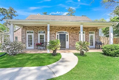 Separate suite with covered porch.